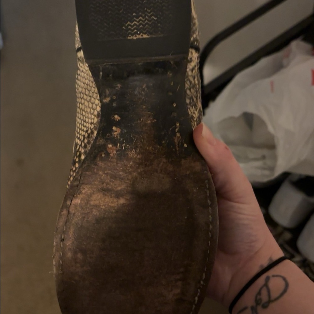 Snakeskin Patterned Boots